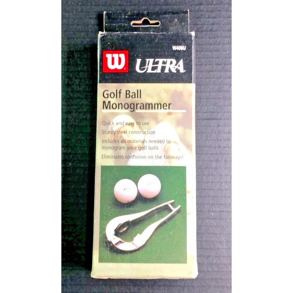 Wilson Ultra Golf Ball Monogrammer Personalize Initial‎ Marker Kit New